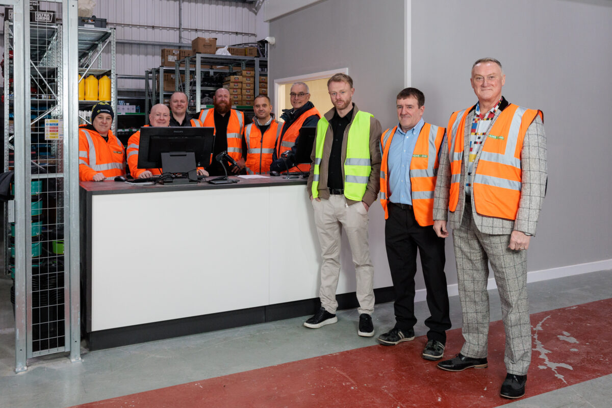 Staff lined up for a picture