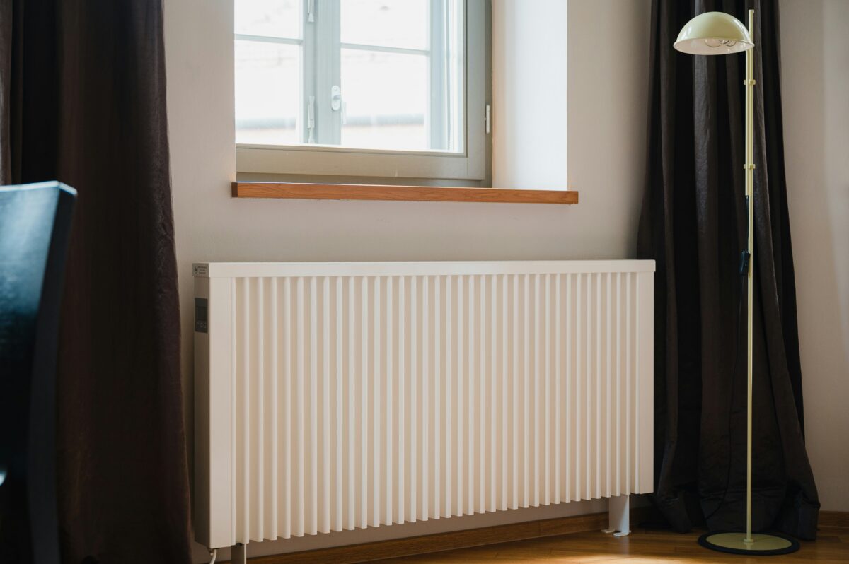 Radiator in a living room